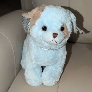 Bearington Bear Blue And Tan Puppy Bank